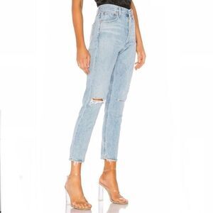 Revolve AGOLDE Jamie High Rise Button Fly 90’s Vintage Jeans Sz 25